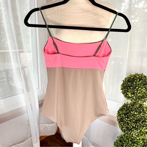 Madewell x Tavik Scarlett Swimsuit Electric Pink and Telloride Stone Sz S NWT - Picture 5 of 13